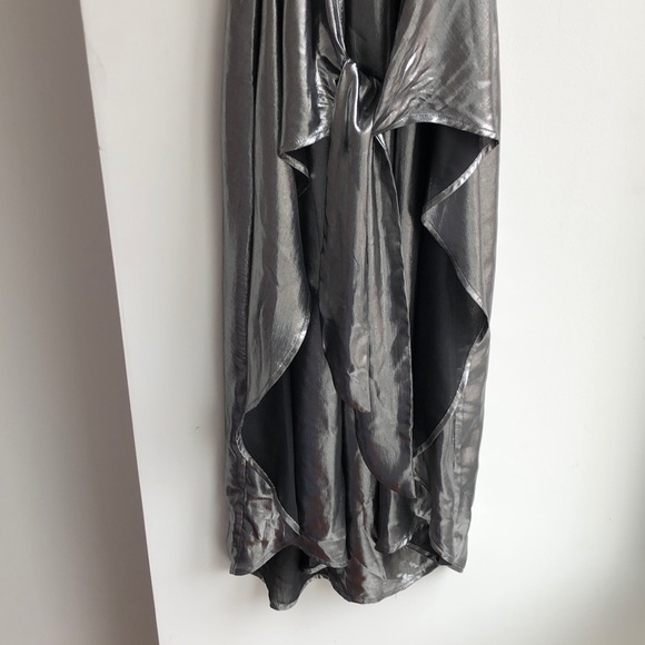 Privacy Please “Lehunt” Metallic Front Tie Dress! - Picture 6 of 13